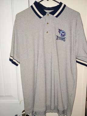 Men's White/Navy Polo Shirt